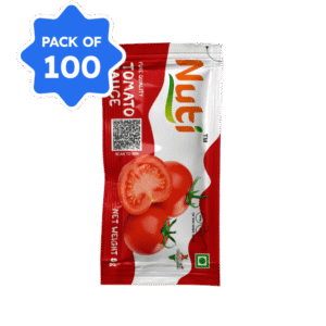 Nuti - Tomato Sauce, 8 gm (Pack of 100 Sachets)