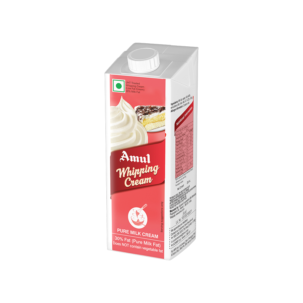 Amul - Whipping Cream Tetra Pack, 1 L