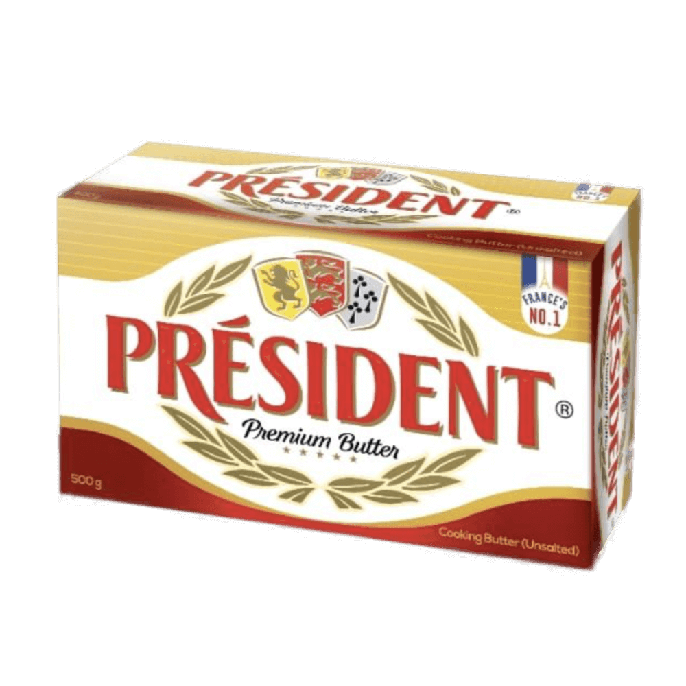 President - Pasteurised Cooking Butter (Unsalted), 500 gm (Pack of 10) ( Institutional Pack)
