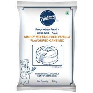 Pillsbury - Simply Mix Egg Free Cake Mix (Vanilla Flavoured), 5 Kg