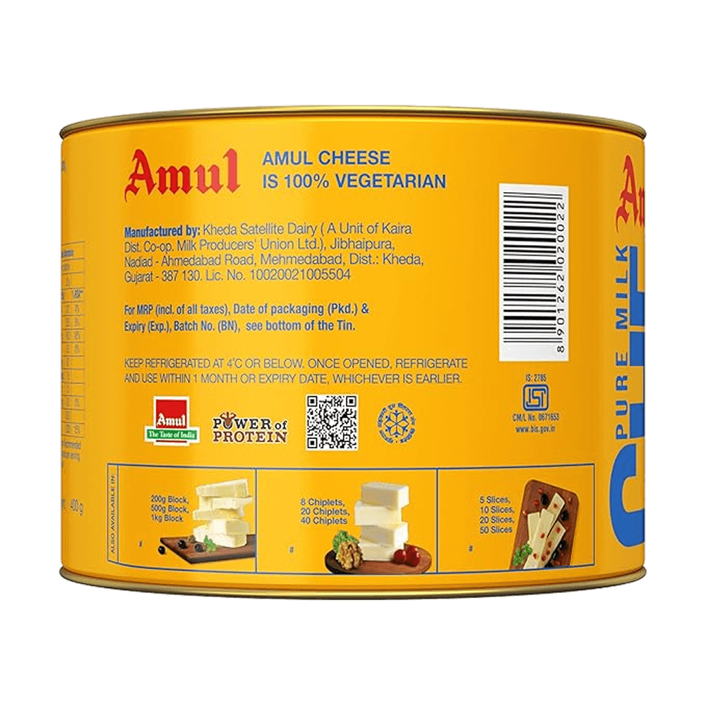 Amul - Processed Cheese, 400 gm (Tin) - Image 2