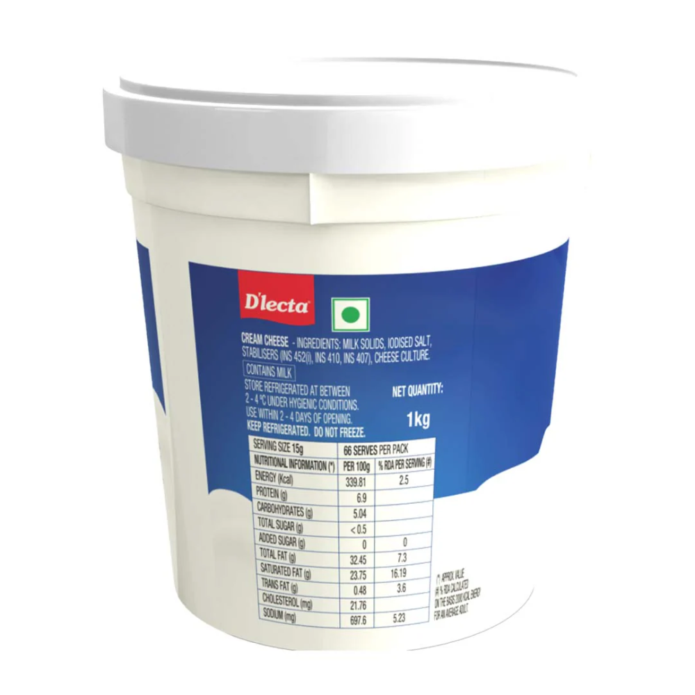 D'lecta - Cream Cheese, 1 Kg - Image 2