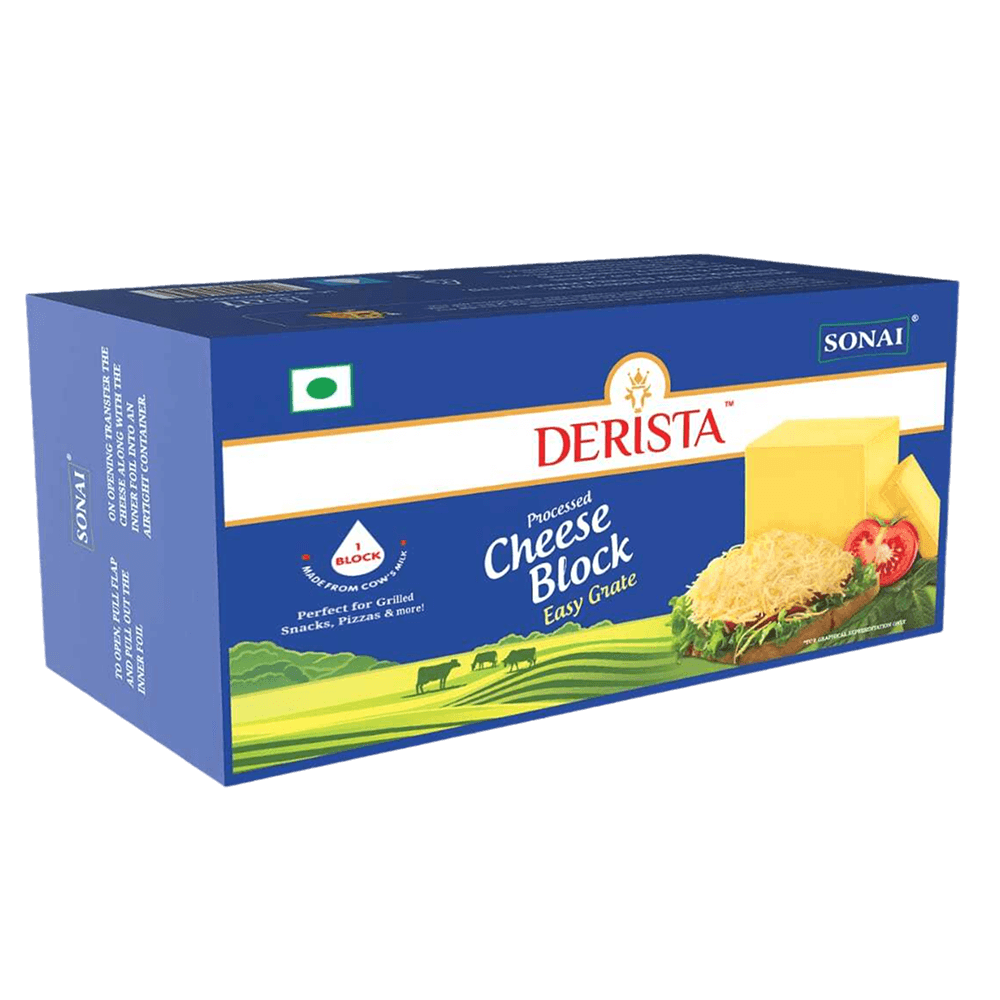 Derista - ETG Processed Cheese Block, 1 Kg
