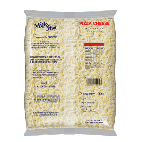 Milky Mist - Mozzarella Cheese (Shredded), 2 Kg Pack - Image 2
